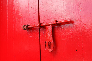 old door handle and lock.