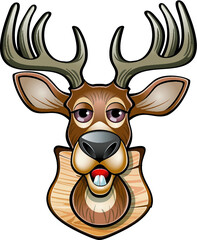 buck deer head