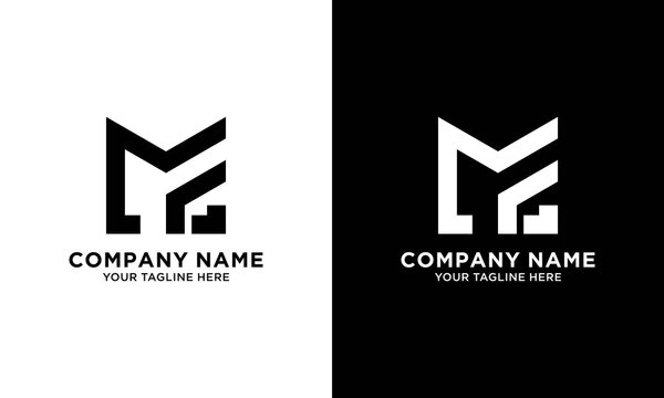 Initial letter mf logo icon design vector.