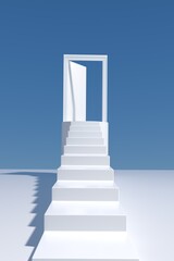  3d rendering stairway background