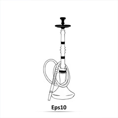 Hookah, Shisha icon. Vector illustration. Eps10