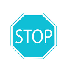 Vector illustration of Stop sign 