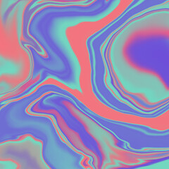 Sprayed paint with holographic effect.