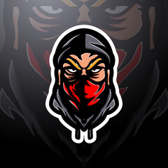 Robber Head mascot esport logo design