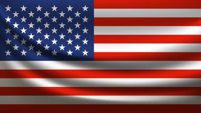 United states of America waving flag