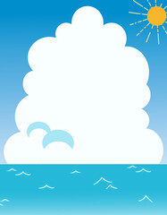 海と入道雲