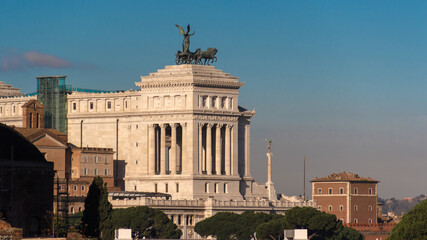 Obraz premium View of the sculpture Quadriga 