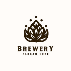 Fototapeta premium Brewery Logo Template. Vector Illustration