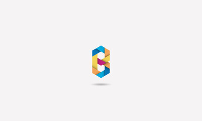 Latter B Abstract Colorful logo symbol