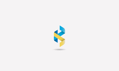 Latter B Abstract Colorful logo symbol