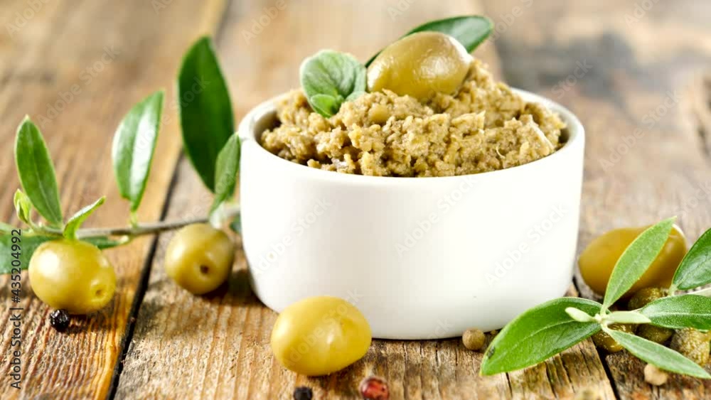 Sticker green olive tapenade