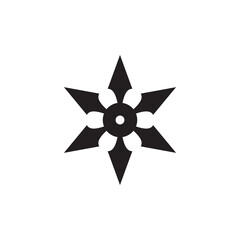 Ninja dart logo design template