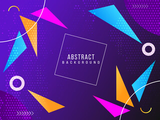Abstract geometric trianguler color modern pattern background