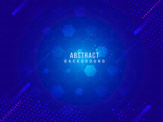 Abstract geometric blue modern shape pattern background