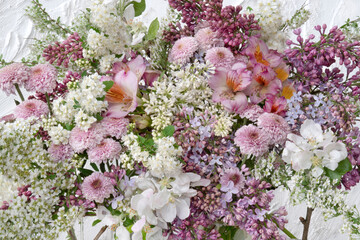 Bouquet of spring flowers.