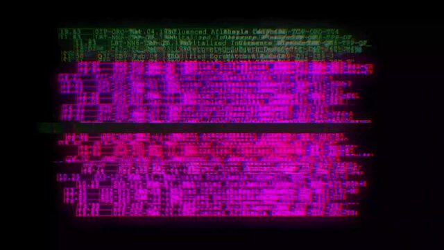Glitch Type 02 Glitched shape design motion graphic.