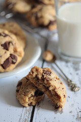 cookies au beurre de cacahuète et pépites de chocolat