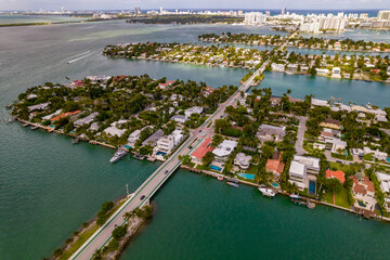 Venetian Islands with luxury waterfront homes