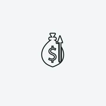 Increase sales vector icon