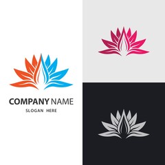Fototapeta na wymiar Beauty lotus logo images