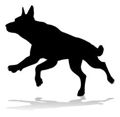 Dog Silhouette Pet Animal