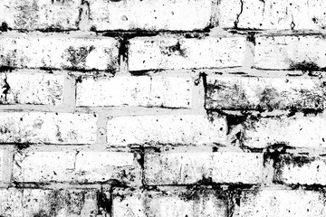 Texture of a brick wall with cracks and scratches which can be used as a background