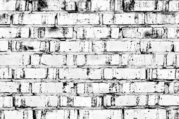 Texture of a brick wall with cracks and scratches which can be used as a background