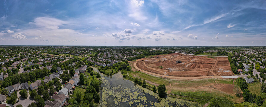 Grounds Prepared For New Subdivision Development Near Masterson Station Neighborhood Of Lexington, KY