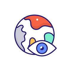 Tracking  vector icon style illustration. EPS 10 File