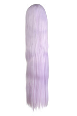 isolated long hair mauve color wig