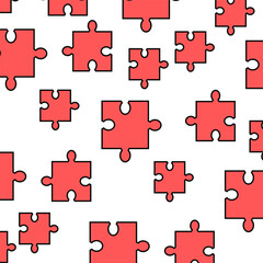 Naklejka premium Graphic puzzle pattern for your design and background