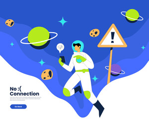 No internet connection vector illustration 