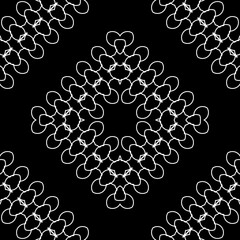 Design seamless decorative lacy pattern