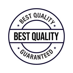 'best quality guaranteed' vector stamp, black in color