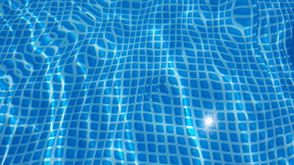 Water surface texture with looping clean swimming pool ripples and waves.