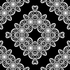 Design seamless decorative lacy pattern