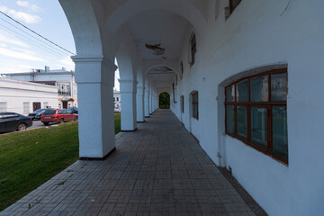 old building with columns in Elabuga