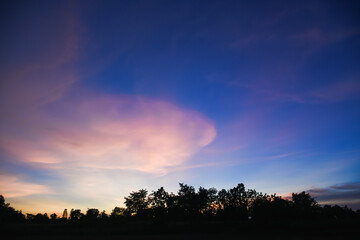 sunset in the mountains