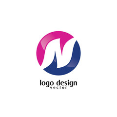 Abstract N Symbol Company Business Logo Design