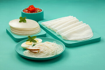 Rice Pathiri and Ideyappam