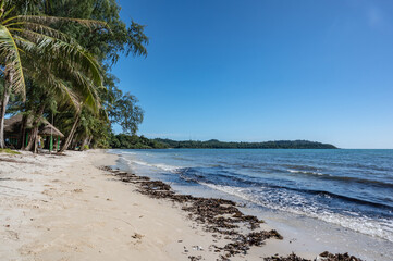 Beautiful idyllic seascape view on kohkood island in low season travel.Koh Kood, also known as Ko Kut, is an island in the Gulf of Thailand