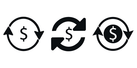 Echange  icon set. Simple element creative illustration. 