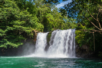 Klong Chao waterfall on koh kood island trat thailand.Koh Kood, also known as Ko Kut, is an island...
