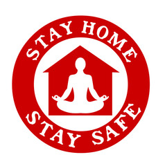 Stay home stay safe logo