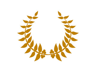 laurel wreath on a white background.