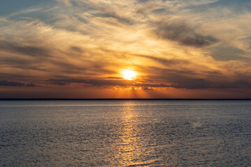 Fototapeta premium sunset with god rays beautiful and gorgeous