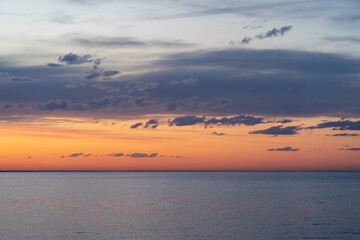 sunset sky with beautiful colors