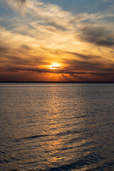 Fototapeta premium sunset with god rays beautiful and gorgeous