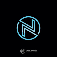 N Letter Symbol Logo Design