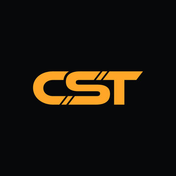 cst letter logo design 